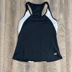 Marika black and white tank